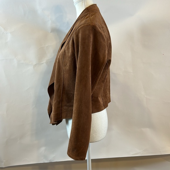 BLANK NYC | Brown Faux Suede Waterfall Jacket | Medium - Picture 7 of 10